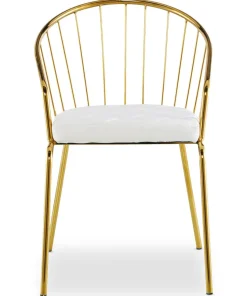 Lot de 2 chaises/fauteuils Eventille Simili Blanc