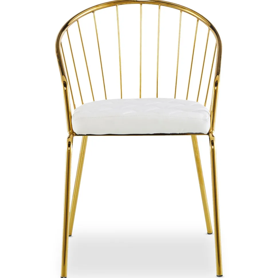 Lot de 2 chaises/fauteuils Eventille Simili Blanc