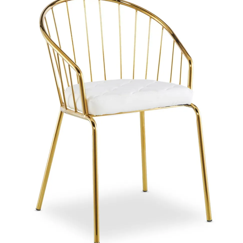 Lot de 2 chaises/fauteuils Eventille Simili Blanc