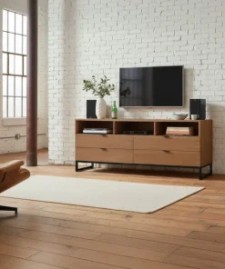 Meuble TV Panara L150cm Bois d'acacia patiné
