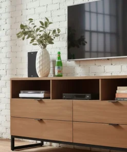 Meuble TV Panara L150cm Bois d'acacia patiné