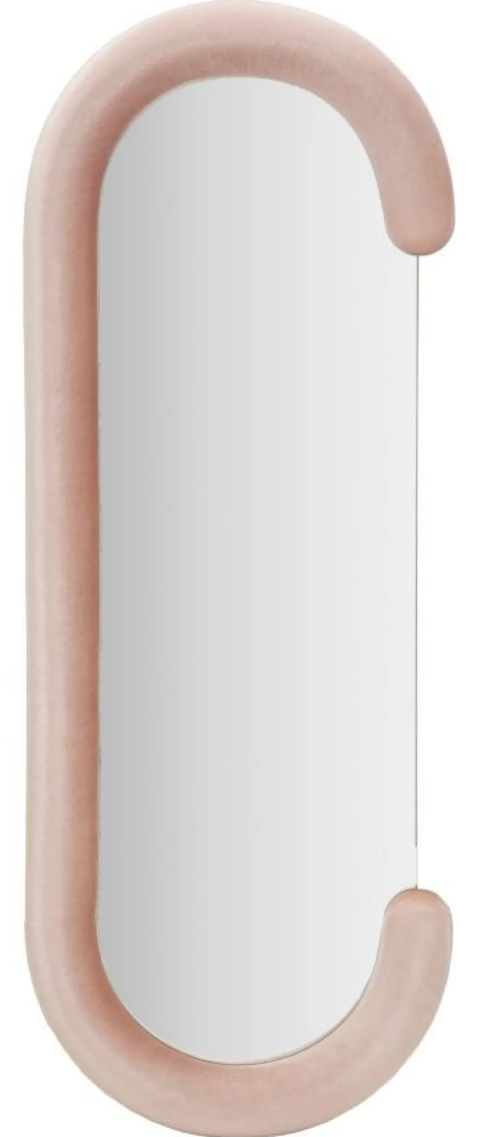 Miroir mural Chantal Bois et Velours Rose