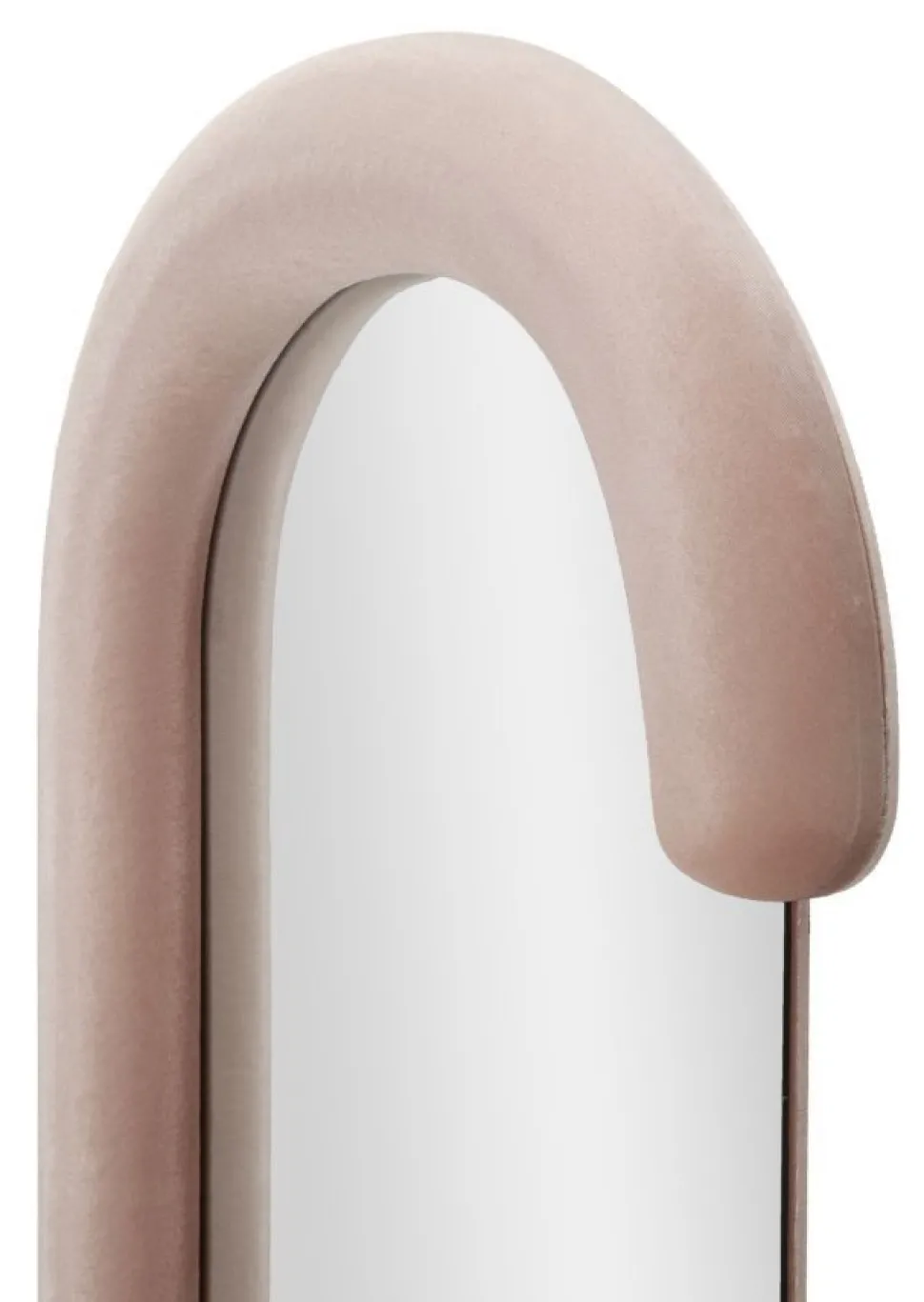 Miroir mural Chantal Bois et Velours Rose