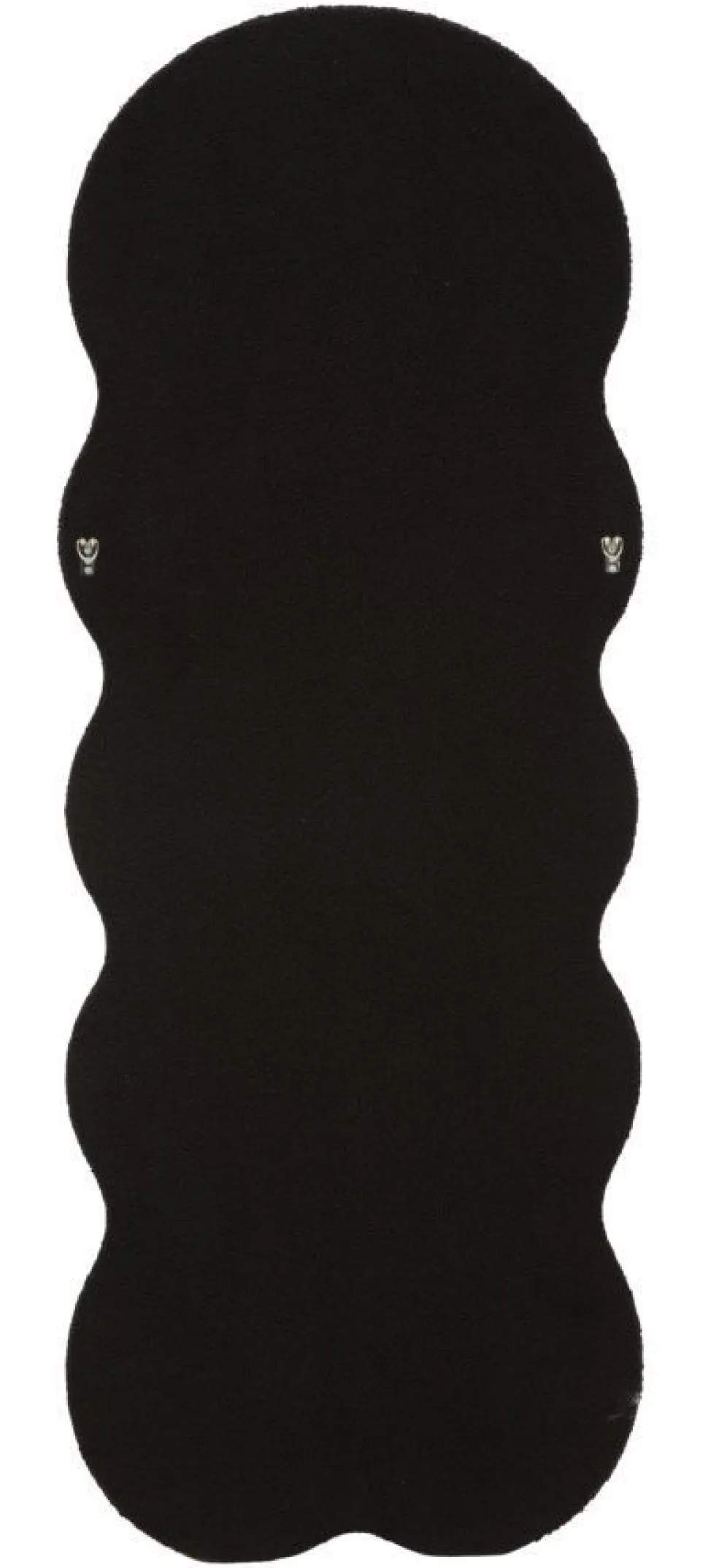 Miroir mural ondulé Teddy Noir