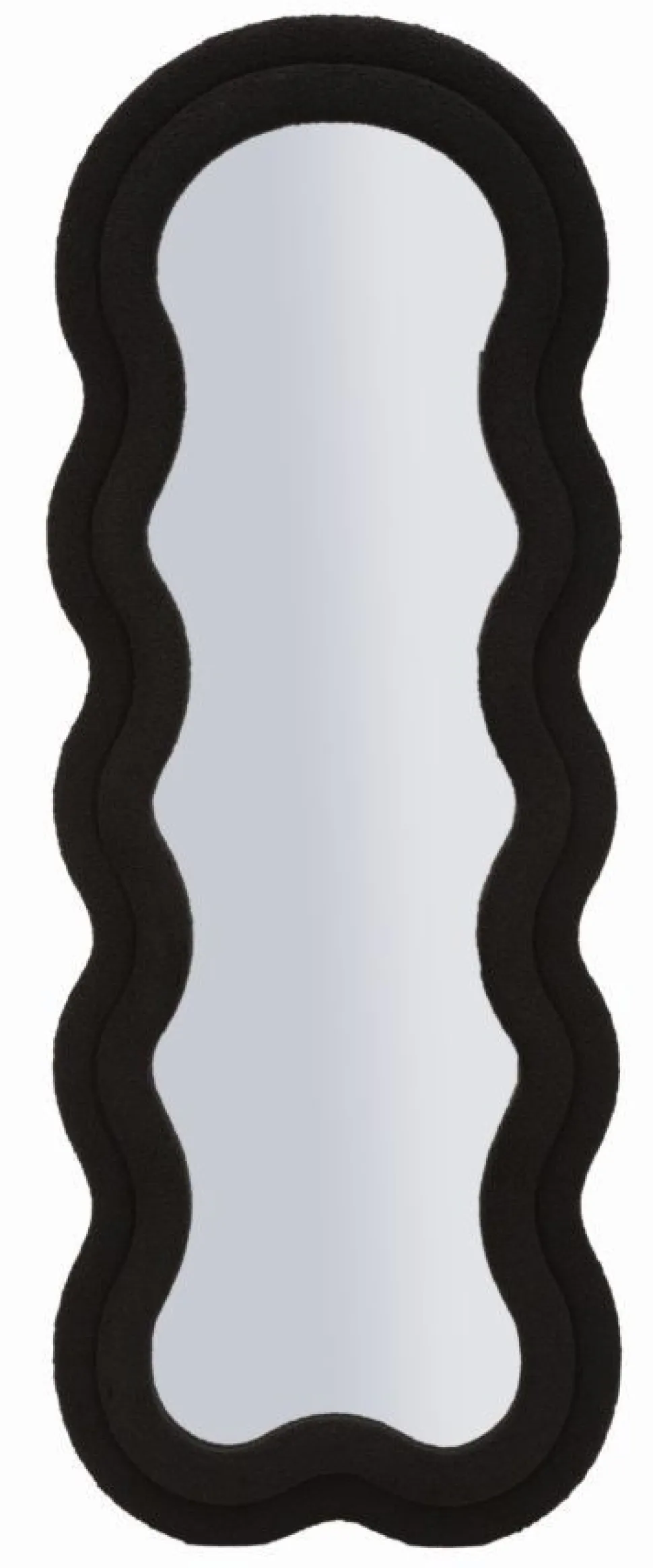 Miroir mural ondulé Teddy Noir