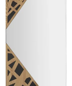 Miroir mural rectangulaire décorations géométriques M.D.F multicolore