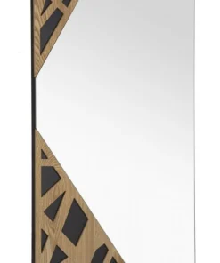 Miroir mural rectangulaire décorations géométriques M.D.F multicolore