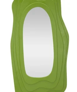Miroir mural sinueux Dafne M.D.F Vert éclatant verre