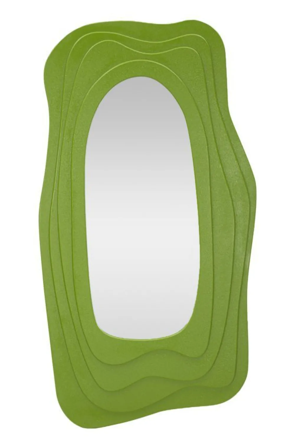 Miroir mural sinueux Dafne M.D.F Vert éclatant verre