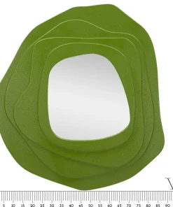 Miroir mural sinueux Dalia M.D.F Vert et Verre