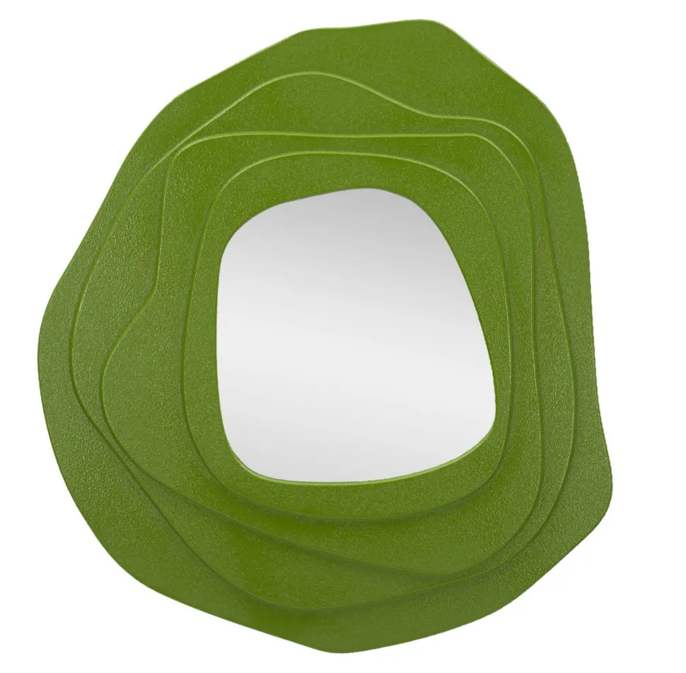 Miroir mural sinueux Dalia M.D.F Vert et Verre