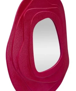 Miroir mural sinueux Dalia M.D.F. Fuchsia et Verre