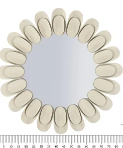 Miroir rond Dune effet pierre