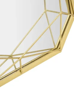Miroir sur pied Gold design géométrique