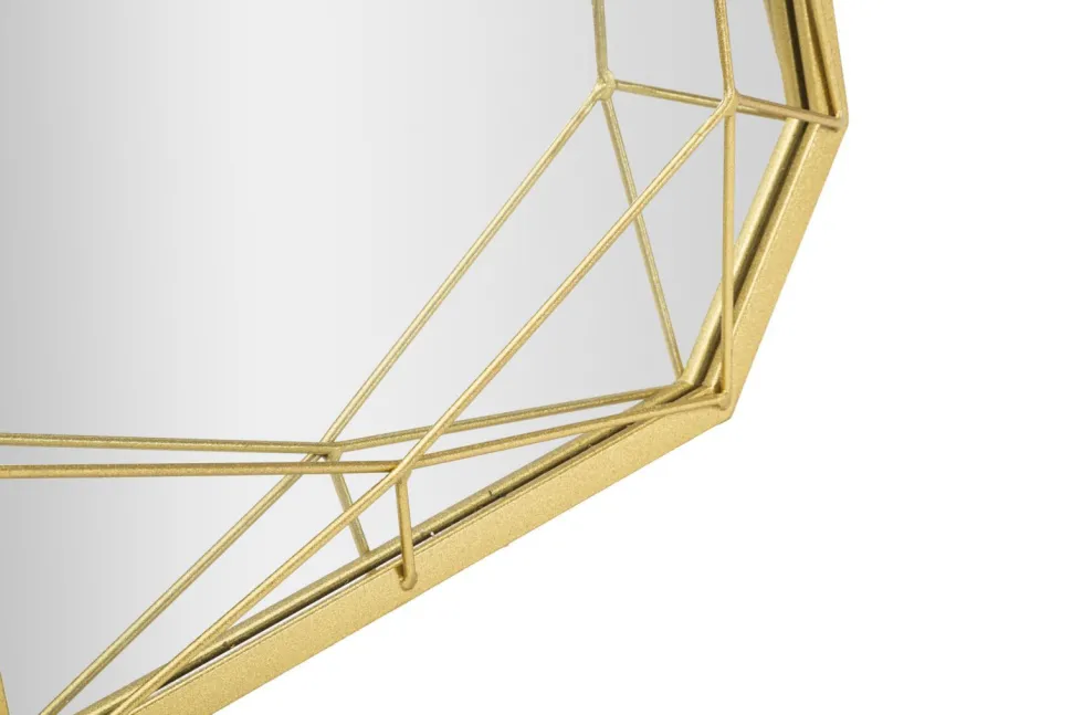 Miroir sur pied Gold design géométrique