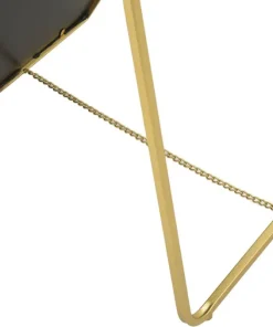 Miroir sur pied Gold design géométrique