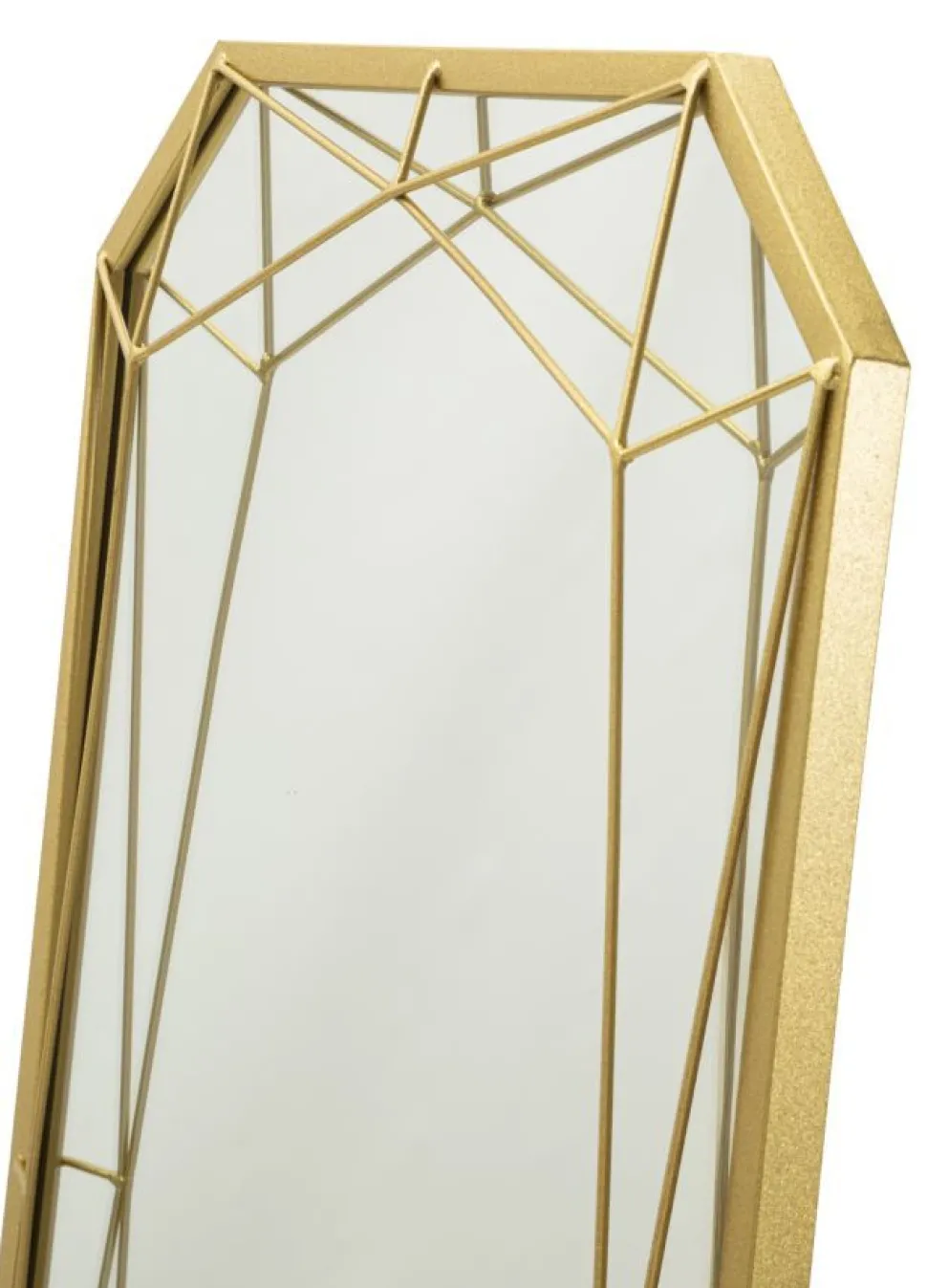 Miroir sur pied Gold design géométrique