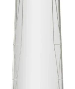 Miroir sur pied géométrique Argenté