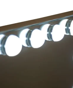 Miroir sur pied Hollywood avec LED