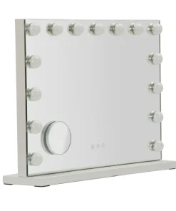 Miroir sur pied Hollywood avec LED