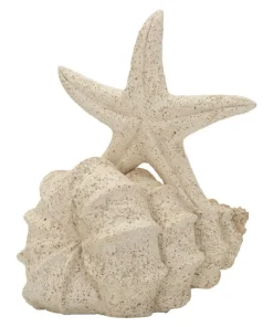 Objet décoratif en coquillage et étoile de mer finition Sable naturel