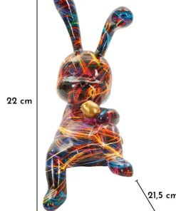 Objet décoratif Lapin Pop coloré