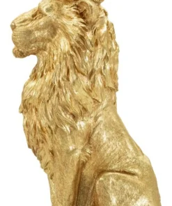 Objet décoratif Lion Roi doré
