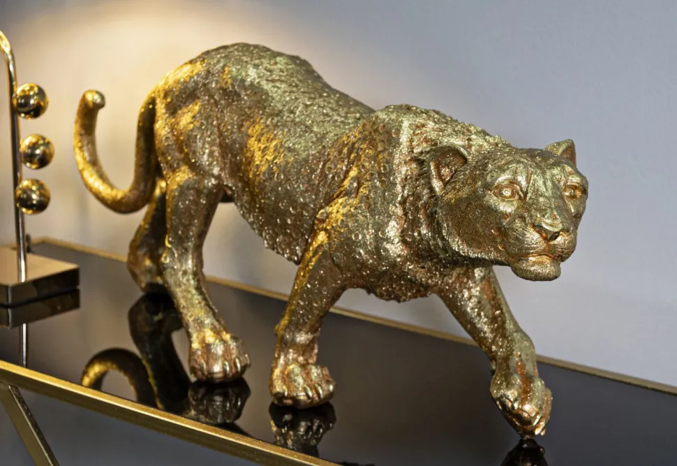 Objet décoratif Léopard Shant doré