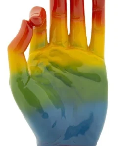 Objet décoratif Rainbow OK Main en céramique multicolore