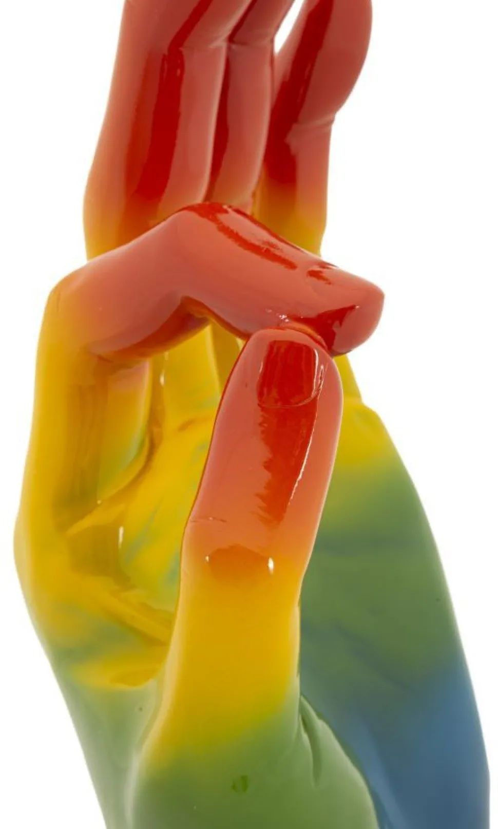 Objet décoratif Rainbow OK Main en céramique multicolore