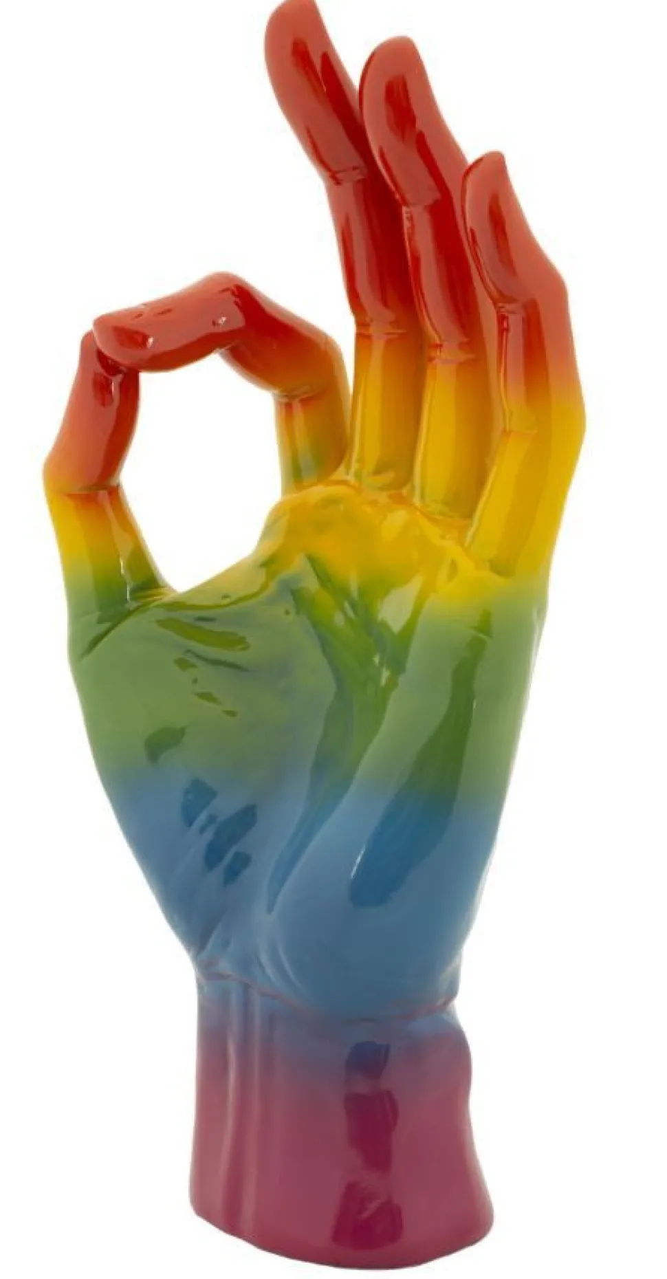 Objet décoratif Rainbow OK Main en céramique multicolore