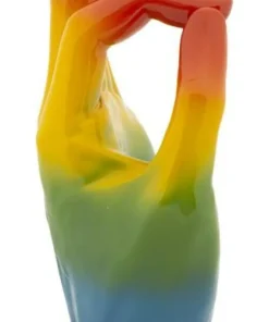Objet décoratif Rainbow OK Main en céramique multicolore