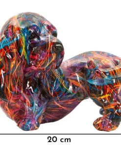Objet décoratif Teckel vibrant Psychédélique