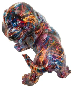 Objet décoratif Teckel vibrant Psychédélique