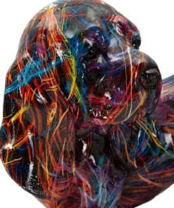 Objet décoratif Teckel vibrant Psychédélique
