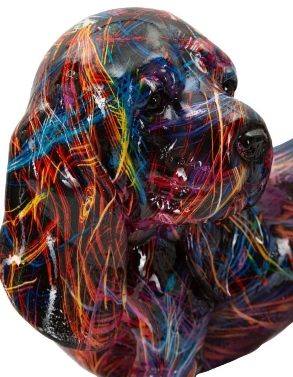 Objet décoratif Teckel vibrant Psychédélique