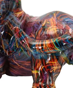 Objet décoratif Teckel vibrant Psychédélique