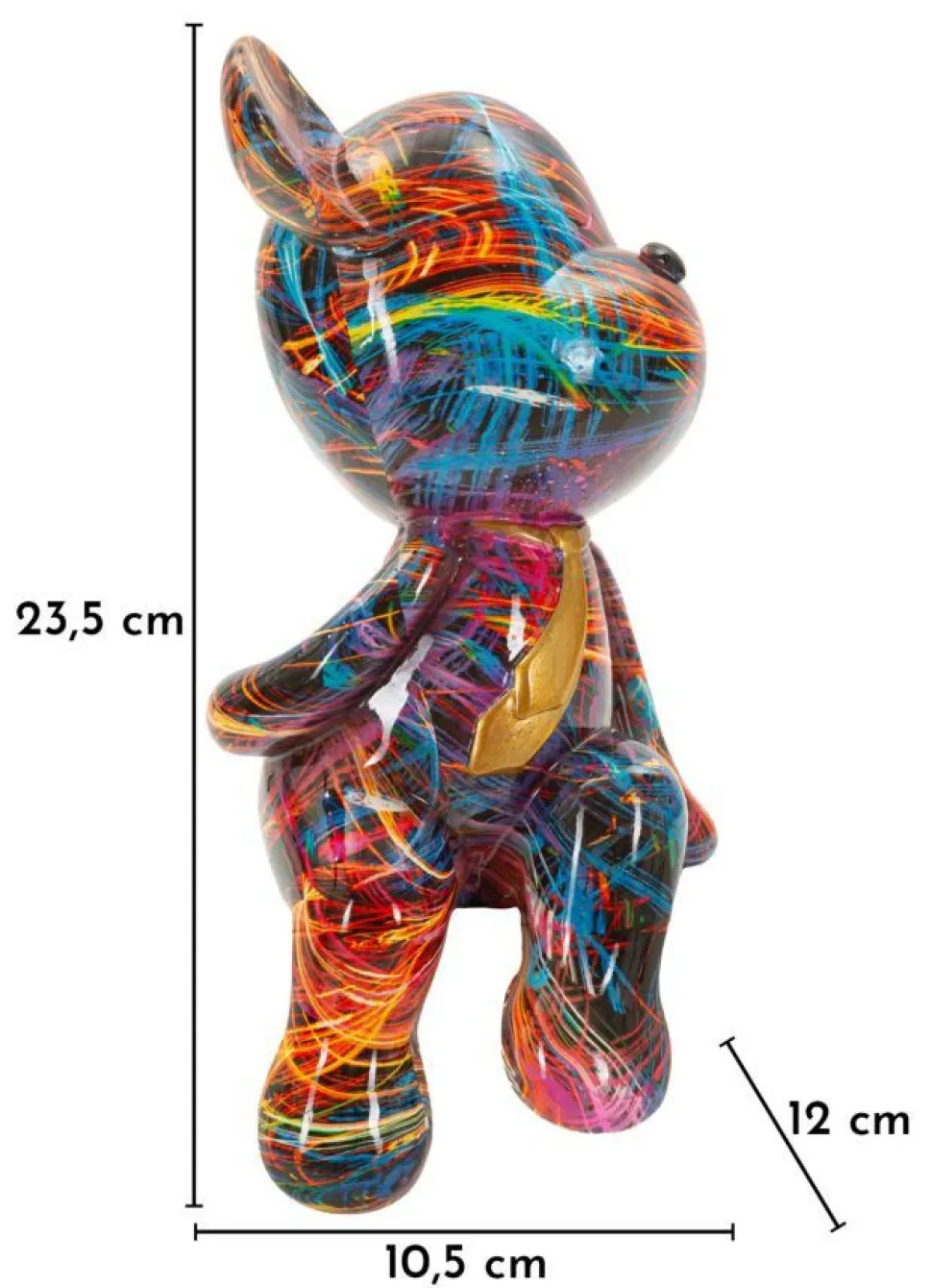 Ourson décoratif moderne motifs colorés