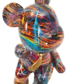 Ourson décoratif moderne motifs colorés
