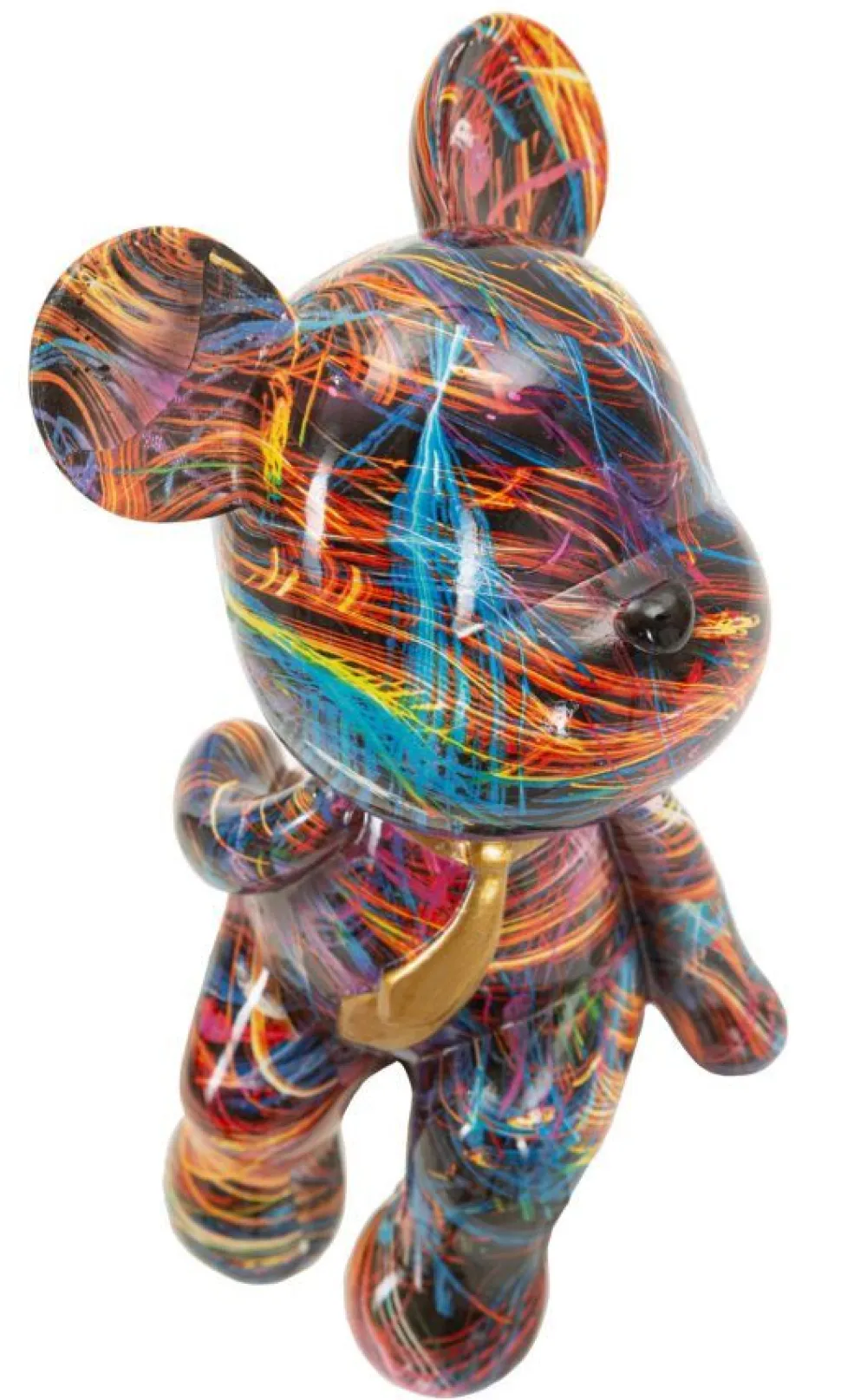 Ourson décoratif moderne motifs colorés