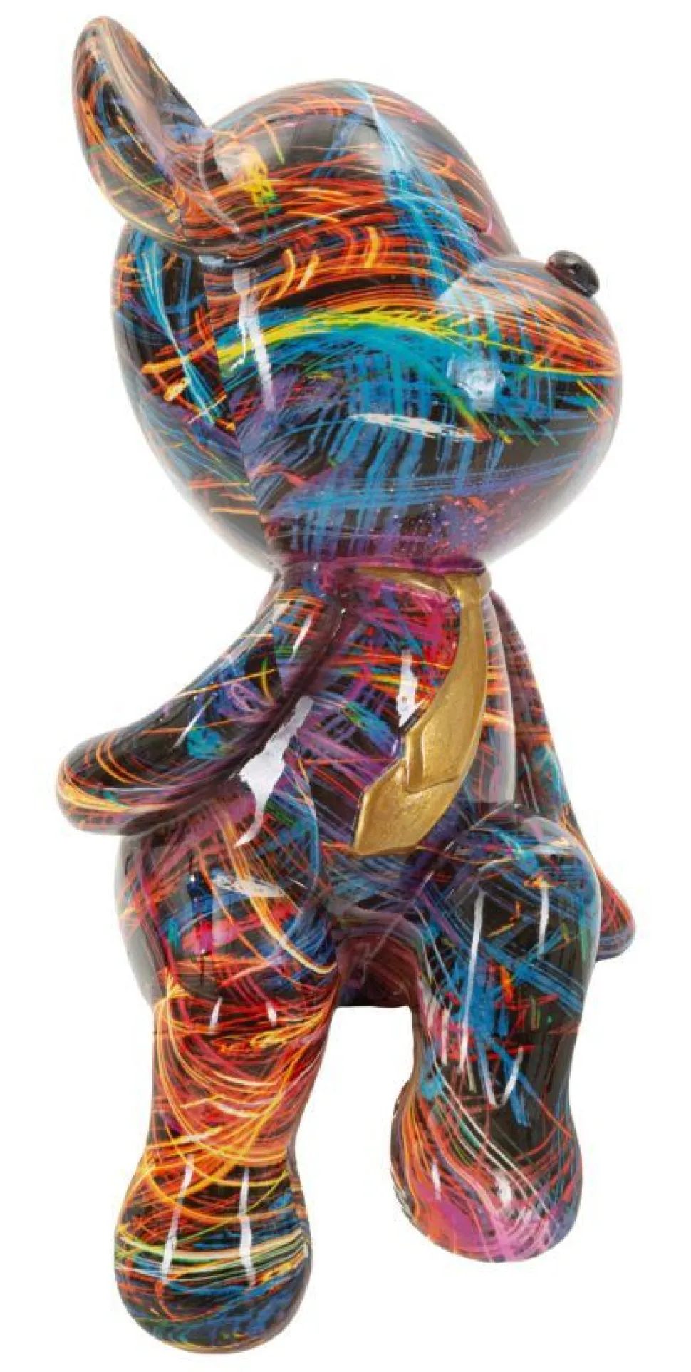 Ourson décoratif moderne motifs colorés