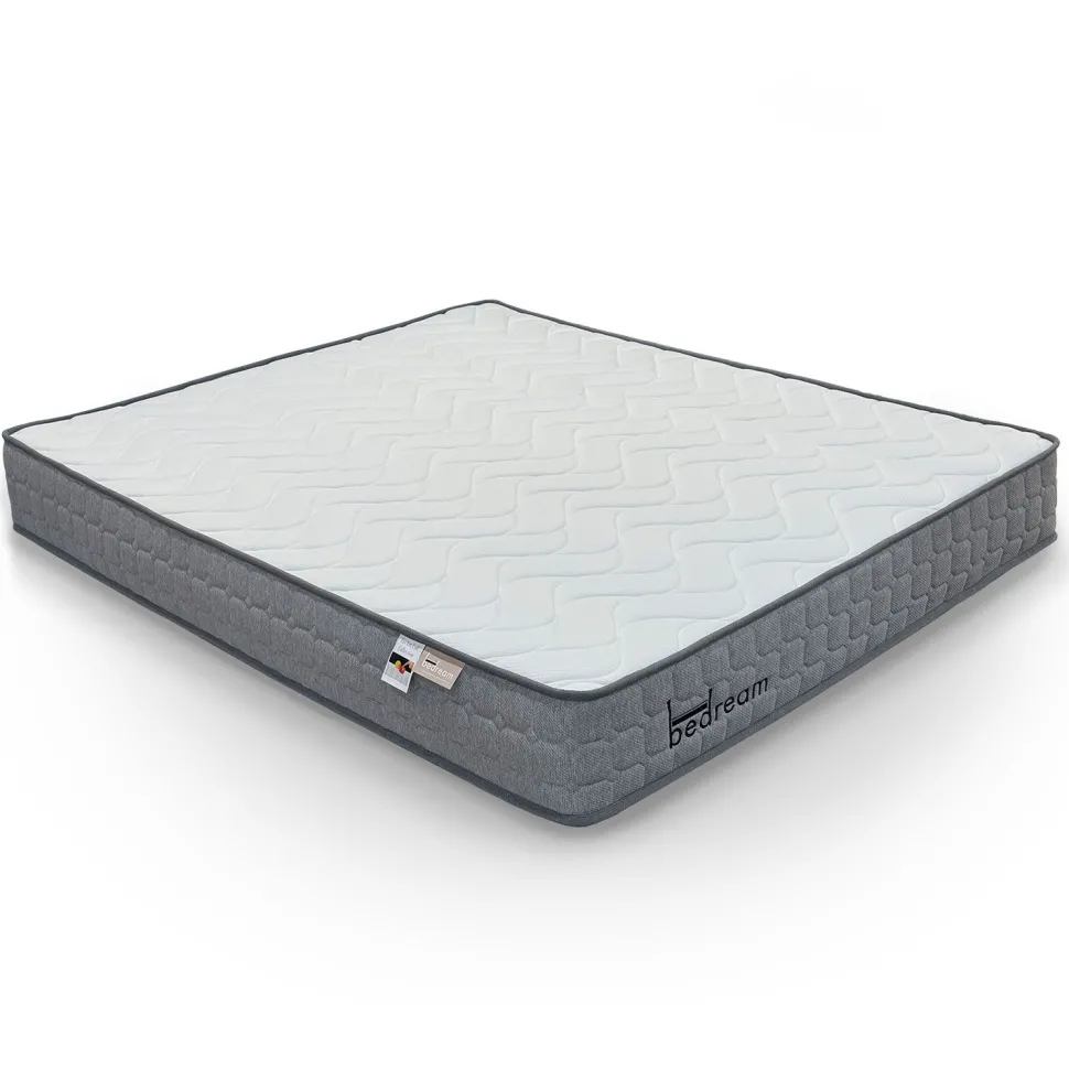 Pack Lit-coffre design boule Bilbola + Matelas Bedream 160x200cm Velours Gris