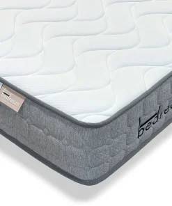 Pack Lit-coffre design boule Bilbola + Matelas Bedream 180x200cm Velours Gris
