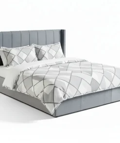 Pack Lit-coffre Magorial + Matelas Bedream 180x200cm Velours Gris