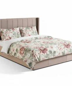 Pack Lit-coffre Magorial + Matelas Bedream 180x200cm Velours Taupe