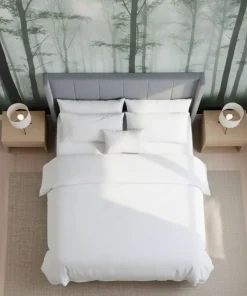 Pack Lit-coffre Magorial + Matelas Bedream 140x190cm Velours Gris