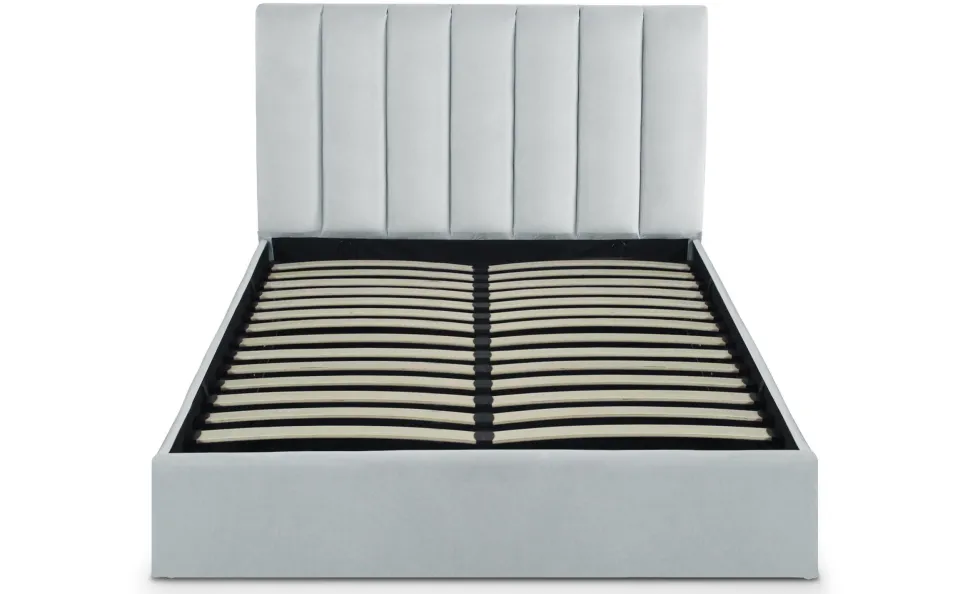 Pack Lit-coffre Songe + Matelas Bedream 140x190cm Velours Argent