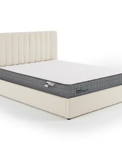 Pack Lit-coffre Songe + Matelas Bedream 180x200cm Tissu bouclette Beige