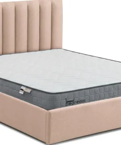 Pack Lit-coffre Songe + Matelas Bedream 180x200cm Tissu Beige