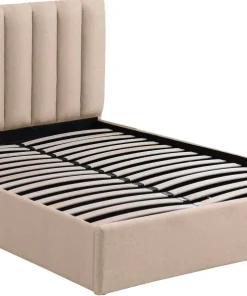 Pack Lit-coffre Songe + Matelas Bedream 160x200cm Tissu Beige